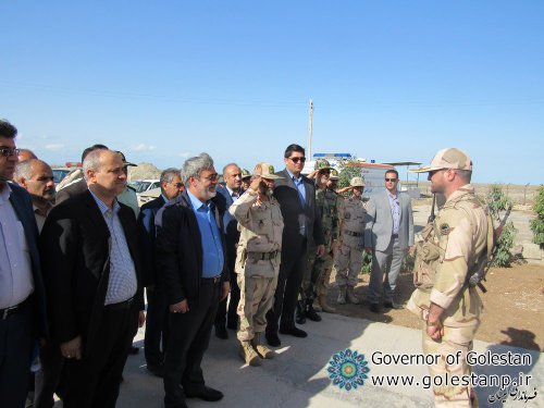 It was welcomed by the Gomishan governor,Visit of the Minister of Interior and Golestan Governor from the border checkpoints of Gomishan city